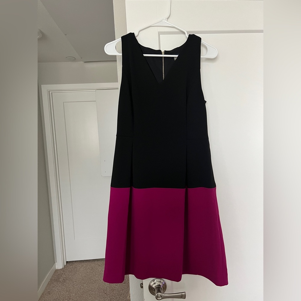 Tommy Hilfiger Black and Pink Midi Dress